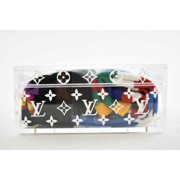 Louis Vuitton LV Archives 6 Socks Set Boite Scott Monogram Clear Plexiglass Box - Picture 7 of 12
